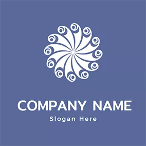Fabric Logo Symmetry Decoration and Fabric logo design