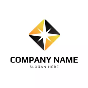 Polaris Logo Symmetry Rhombus Yellow and Black Polaris logo design