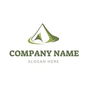 Camping Logo Tent Mountain River and Camping logo design