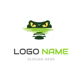 Crocodile Logo Terrible Alligator Head Icon logo design