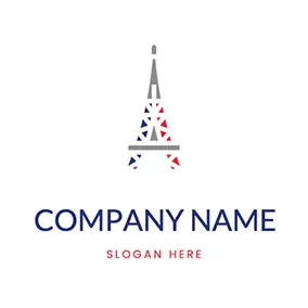 Construction Logo Tower Shape Simple Paris Logo logo design