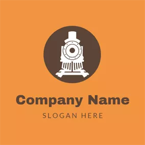 Travel & Hotel Logo Traditional Railway Train logo design