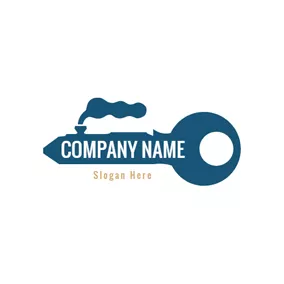 Logótipo Chave Train Shape and Key logo design