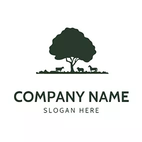 Land Logo Tree and Land logo design