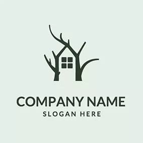 Treehouse Logo Tree Branch Window Treehouse logo design