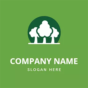 Jungle Logo Tree Circle Environment Jungle logo design