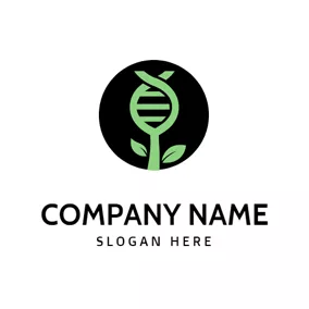 DNA Logo Tree Shape and Dna Structure logo design