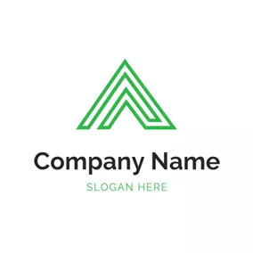 Apex標誌logo Triangle and Delta Symbol logo design