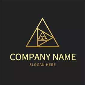 Alchemy Logo Triangle and Eye Alchemy Logo logo design