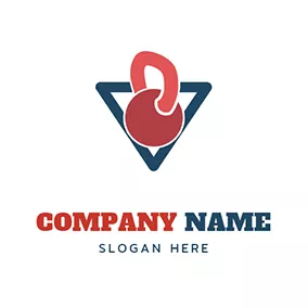 Kettlebell Logo Triangle Ball Kettlebell logo design