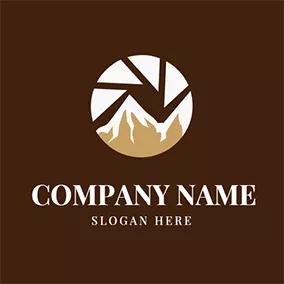 Peak Logo Triangular Mountain Peak Shutter logo design