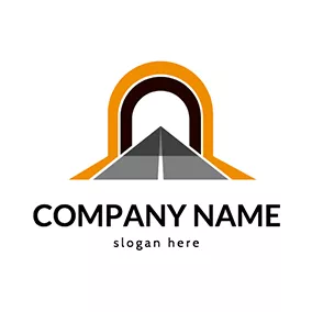 Transportation Logo Tunnel and Highway logo design
