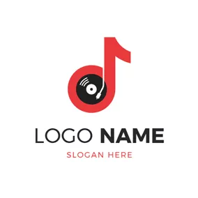 Logotipo Do álbum Turntable and Vinyl Icon logo design