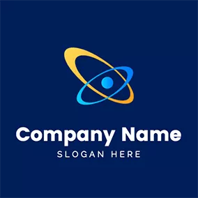 Galaxy Logo Twine Circle and Simple Galaxy logo design