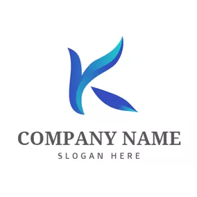 Abstract Logo Unique and Abstract Letter K logo design