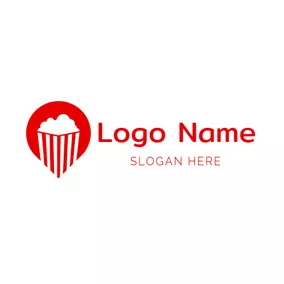 Balloon Logo Unique Balloon and Popcorn logo design