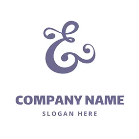 Ampersand Logo Unique Cirrus and Ampersand Sign logo design