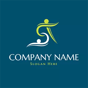 People Logo Unity Abstract People Letter S T logo design