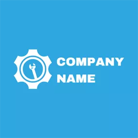 Life Logo Useful White Spanner logo design