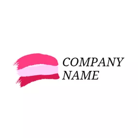 彩妆师Logo Various Red Colored Blusher logo design