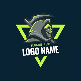 Assassin Logo Villain and Triangle logo design