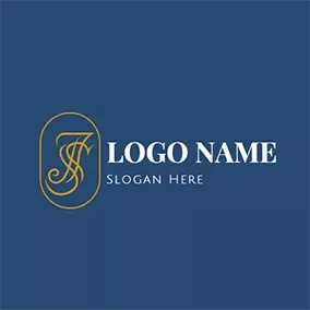 Logótipo J Vintage Fashion Letter J S logo design