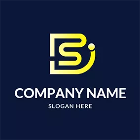 Sd Logo Vintage Line Abstract Letter S D logo design