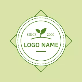 Restaurant Logo Vivifying Green Sprout logo design