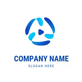 Ad Logo Vortex 3D Play Advertising logo design