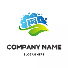 Bubble Logo Washing Machine and Bubbles logo design