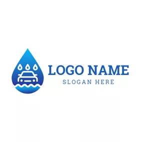 Car & Auto Logo Water Drop and Car logo design