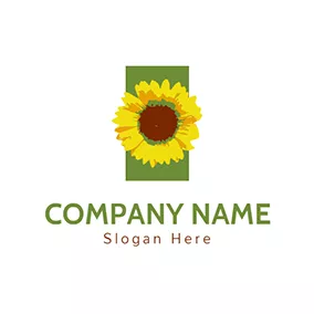 Sunflower Logo Watercolour and Sunflower Icon logo design