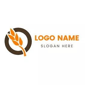 Wheat Logo Wheat Circle Harvest logo design
