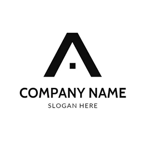 Life Logo White and Black Home logo design