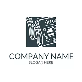 Business & Consulting Logo White and Black Newspaper logo design