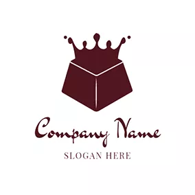 Food & Drink Logo White and Brown Chocolate logo design