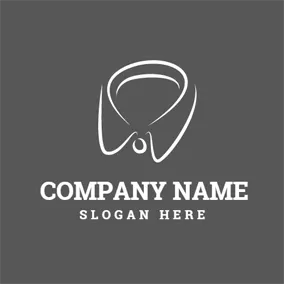 Clothing Brand Logo White and Gray Collar logo design