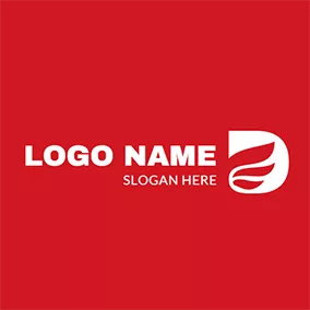 Transportation Logo White and Red Wing logo design
