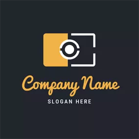 Art - White  & Yellow Camera logo design