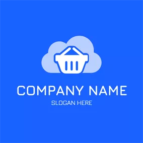 Business & Consulting Logo White Basket and Cloud logo design