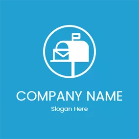 Box Logo White Circle and Letter Box logo design