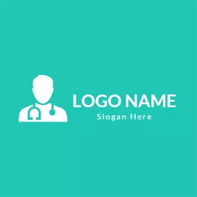 Doctor Logo White Doctor Image Outline logo design