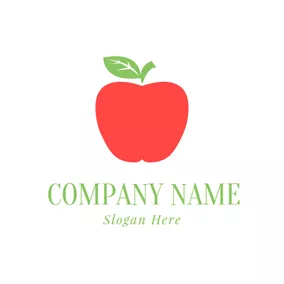 Apfel Logo White Family and Red Apple logo design