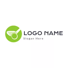 Club Logo White Golf Course and Green Ball logo design