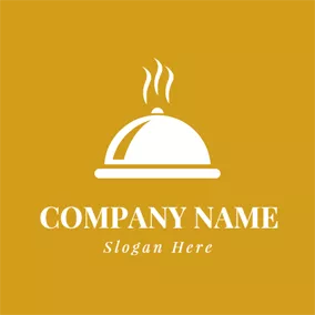Food & Drink Logo White Hemisphere Cover logo design
