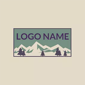 Life Logo White Iceberg and Brown Tree logo design