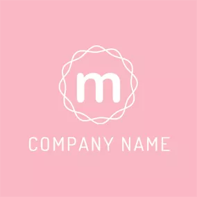 Letter Logo White Letter M logo design