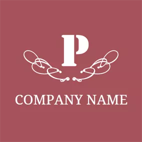 Letter Logo White Letter P logo design