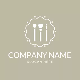 Tool Logo White Make Up Tool logo design