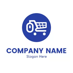 老鼠/滑鼠 Logo White Mouse and Trolley logo design